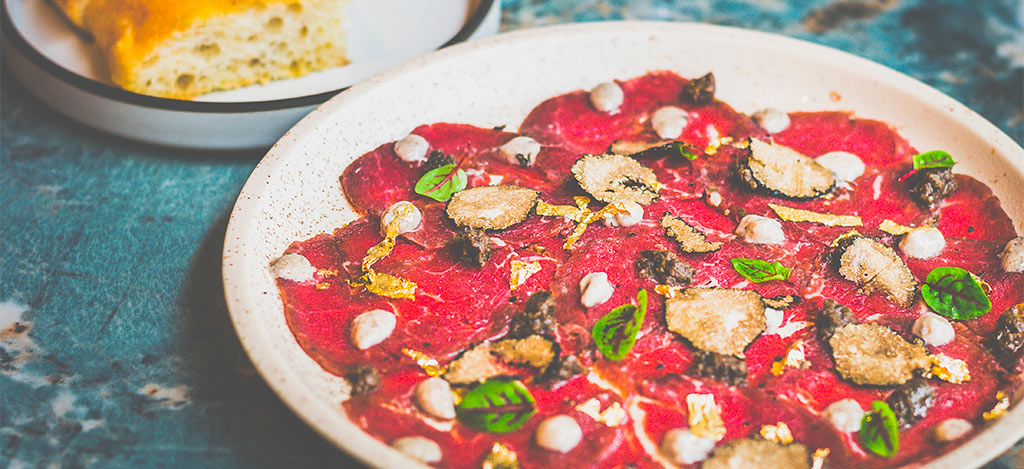 Carpaccio di manzo al tartufo